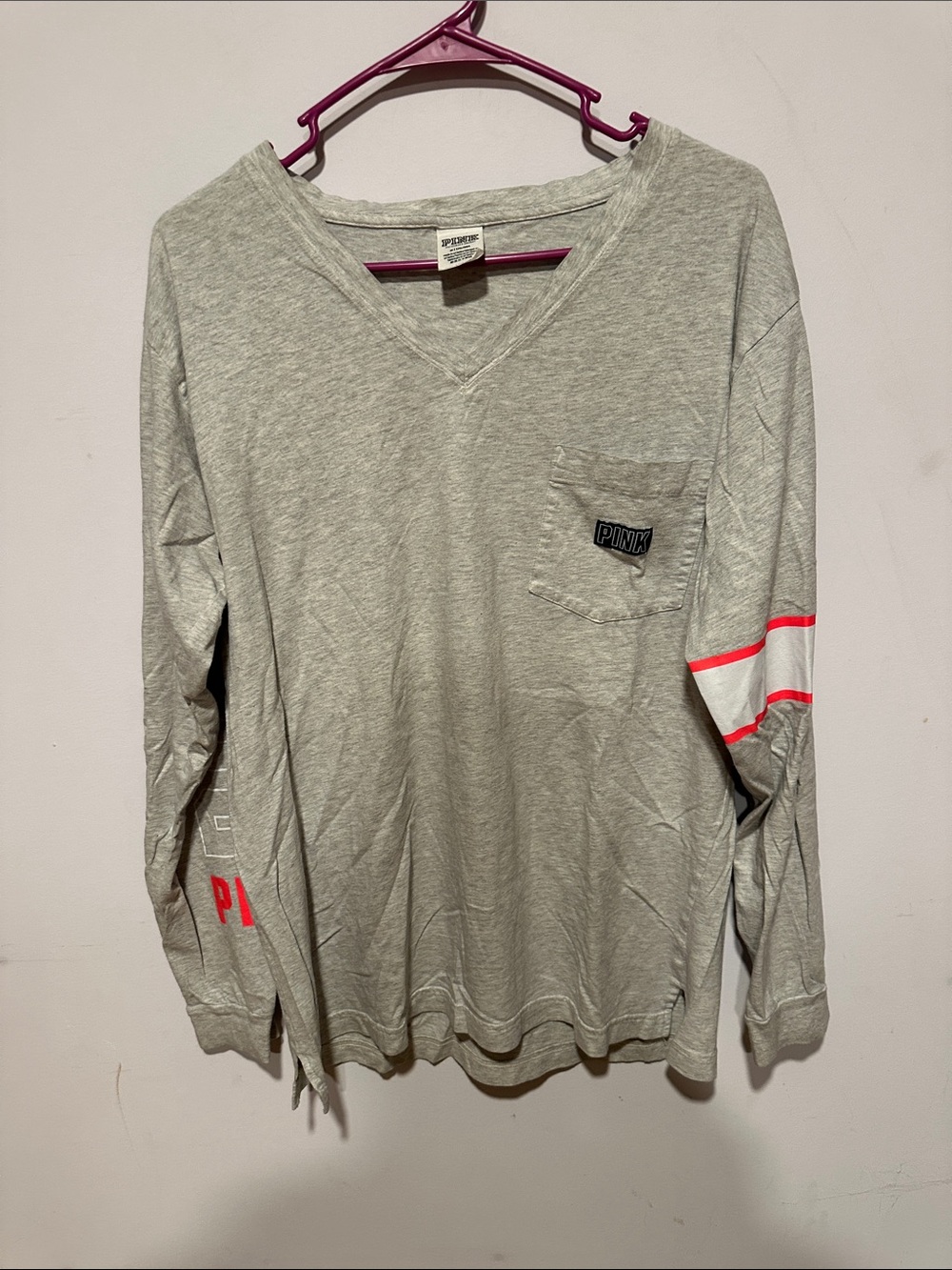 Pink oversized long sleeve